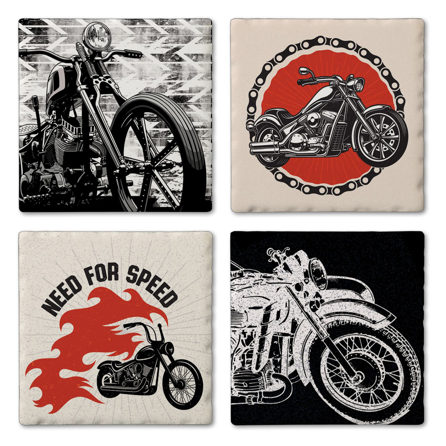 Absorbent Stone Car Coaster Assortment with Display