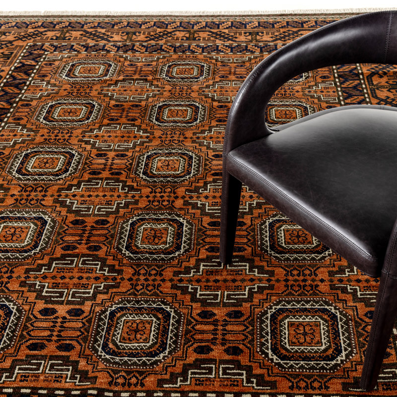 Hingol One-of-a-Kind Hand Knotted Area Rug, 96" x 120"