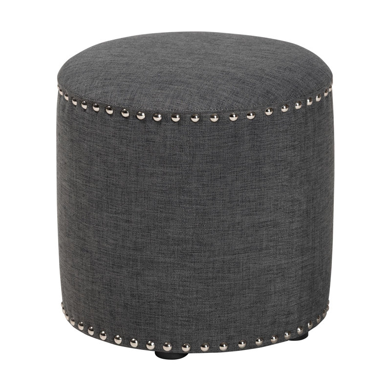 Repose-pieds standard rond de 13,78 po Amann, Gris foncé