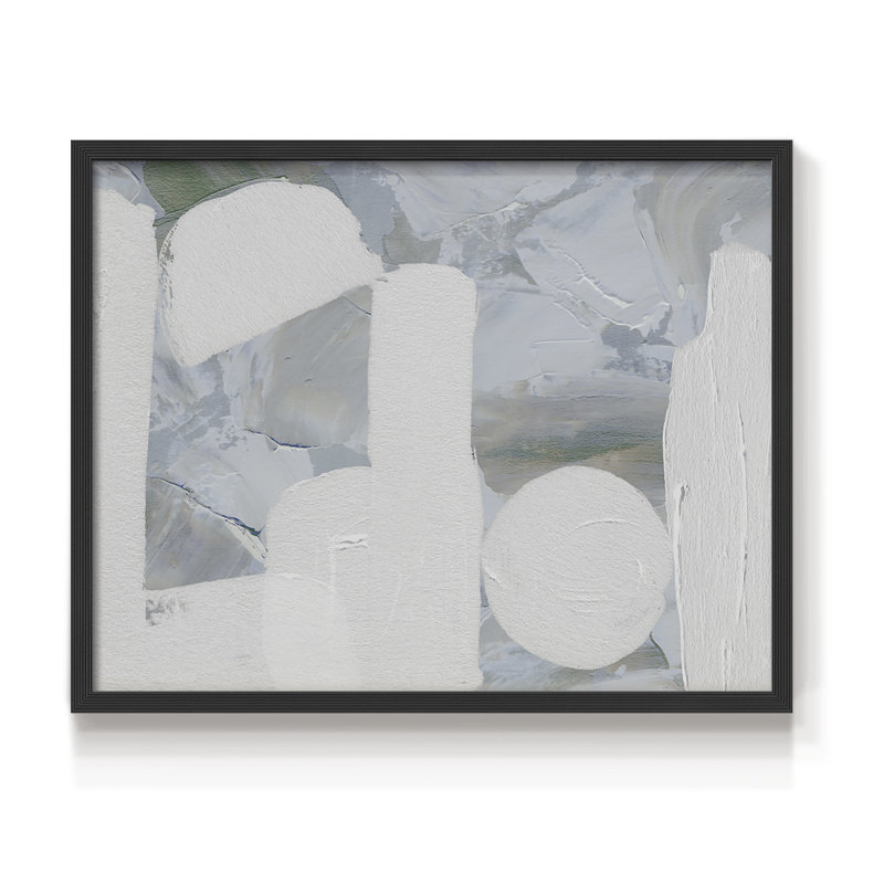 Saltwater Tide III -Framed Print - Restickable, 16" H x 20" W, Black
