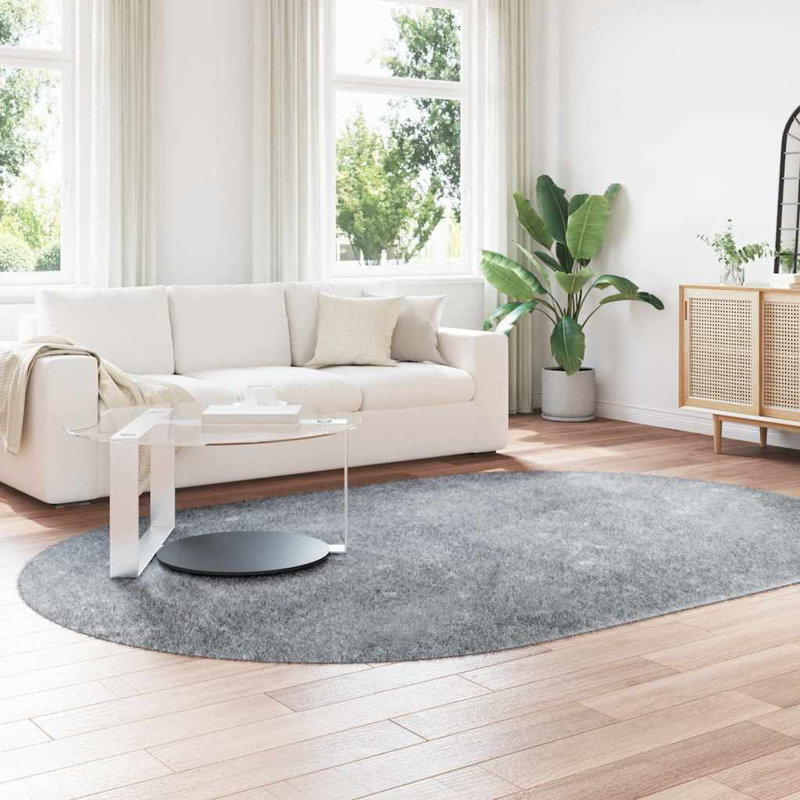 Solid Colour Area Rug, Oval 200 x 300cm