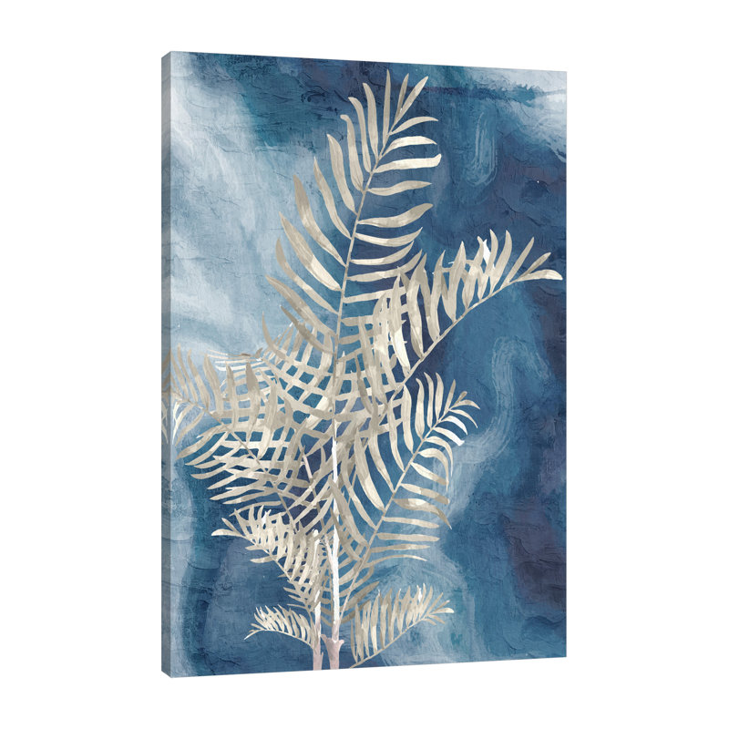 «Palm Blues 1», toile tendue par Kimberly Allen 17976, H 36 po x l 24 po x P 1,5 po