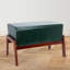 Tabouret en bois rembourré Mid Century-296692395