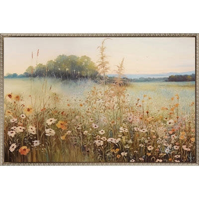 Wildflower Meadow at Dawn Canvas Wall Art