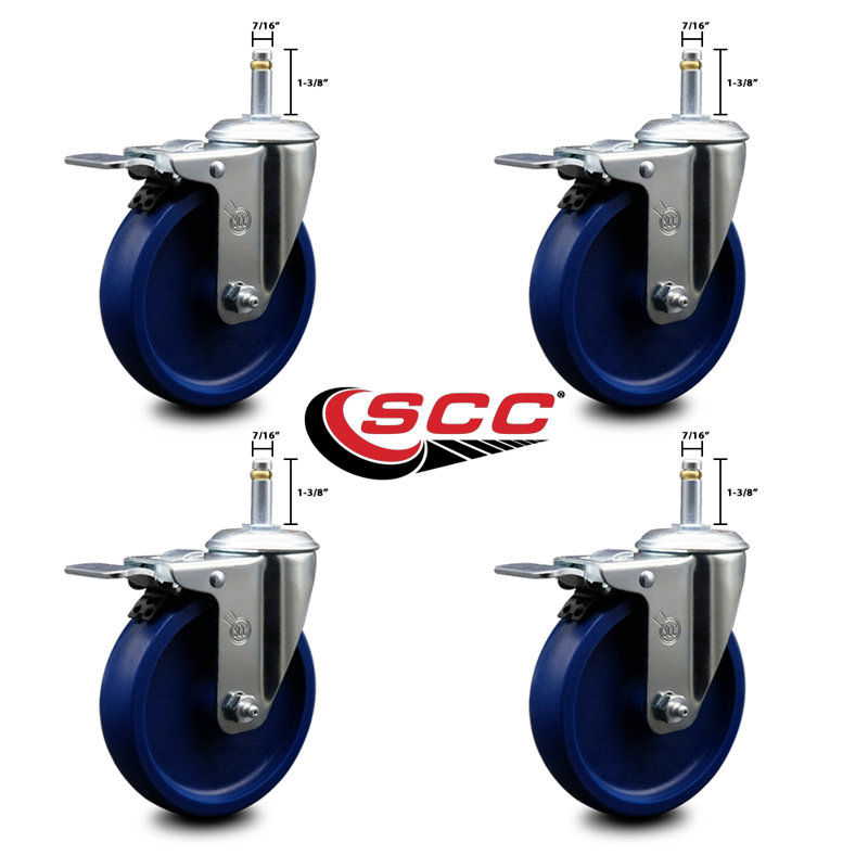 Solid Polyurethane Swivel Stem Caster