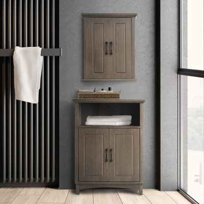 Kuwan Freestanding Two-Door Accent Floor Cabinet