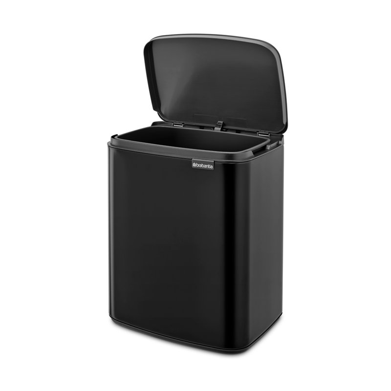 Brabantia 12 Litre Bo Waste Bin, Matt Black