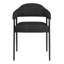 Chaise avec accoudoirs à dossier rembourré en tissu Unst-558692319