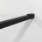 46" X 72" Black Shower Screen For Walk-In - Tempered Glass And Adjustable Build Black, Glass, Solid Support