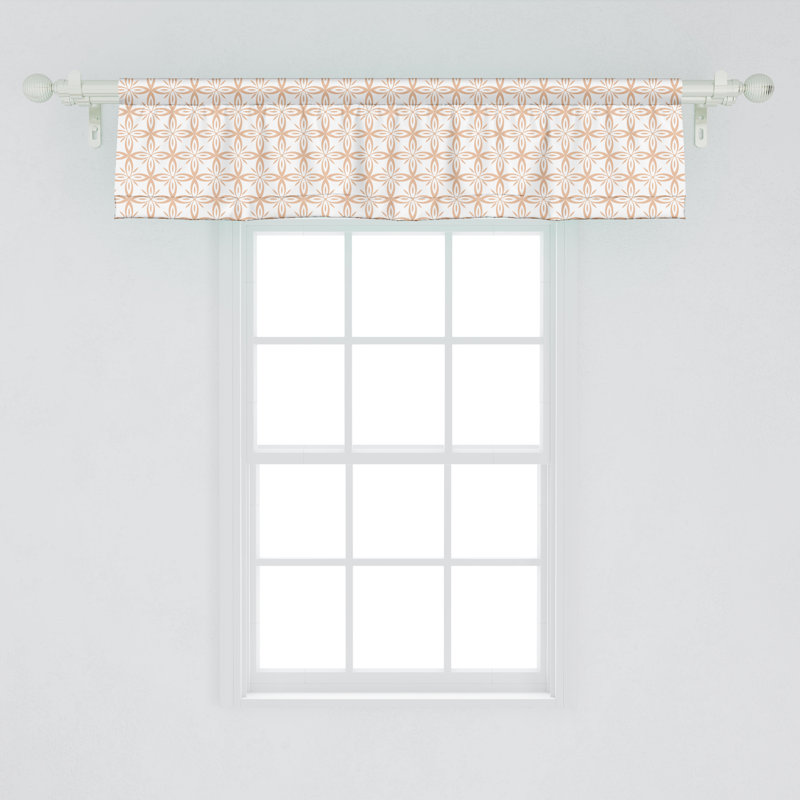 Ensemble de 2 cantonnières à motif géométrique Ambesonne Retro, L 12 po x L 42 po