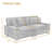 2 - Piece Upholstered Orange Corduroy Modular Sectional Sofa with Pillow Back and Solid Wood Legs-185611591