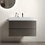 Meuble-lavabo blanc 36 po avec lavabo, grand meuble-lavabo flottant mural pour salle de bain moderne, lavabo blanc une pièce sans drain ni robinet, pré-assemblé-1824710451