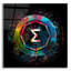 Art mural en verre Ergo Crypto Power-1947285345