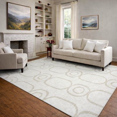 Tapis géométrique lavable à la machine de qualité supérieure Mayfield AMF2344