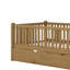 Lit plateforme simple avec garde-corps et lit gigogne-454479845