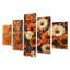 Hirsh - Assortiment de bouquets muraux - Art mural traditionnel pour le salon