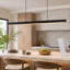 Darson 1 - Light Matte Black Kitchen Island Pendant