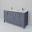 Ensemble de meuble-lavabo double 60 po Jacques-87286955-112955233