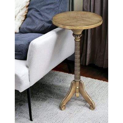 Lefancy 24" Manufactured Wood Round End Table