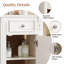 Meuble-lavabo et lavabo en céramique de style français, conception compacte en bois massif