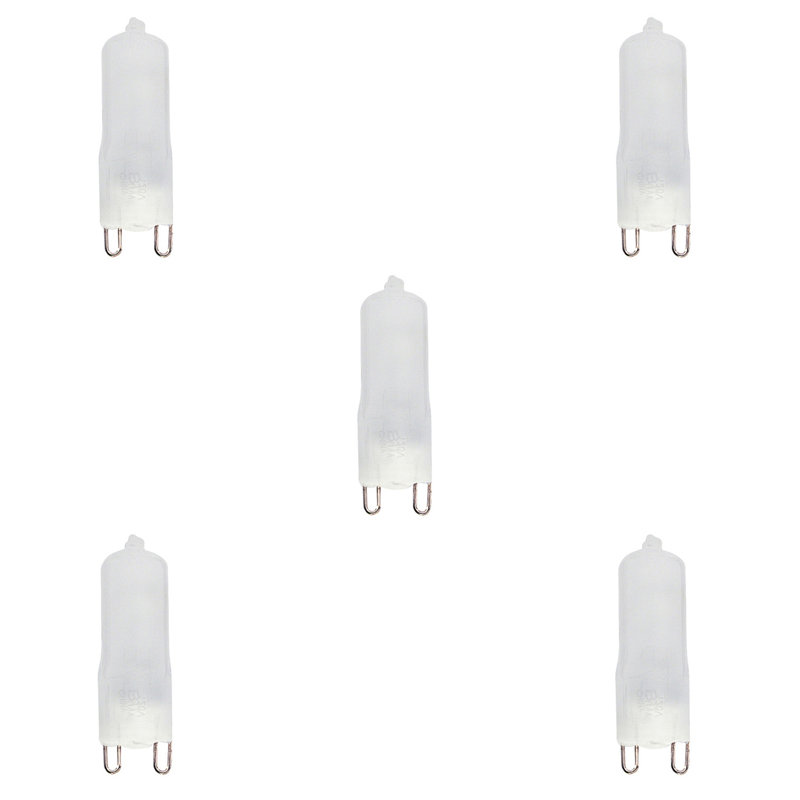 75 Watt T4 Halogen Dimmable Light Bulb, Warm White (2900K) G9/Bi-Pin Base