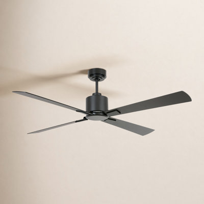 Harford 4 - Blade Standard Ceiling Fan with Remote Control