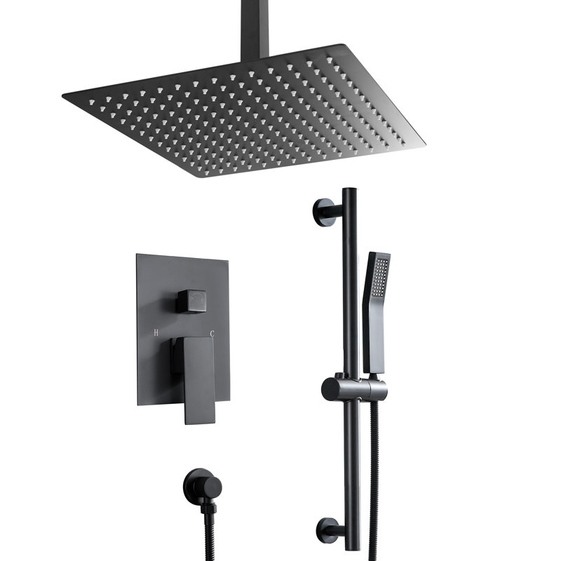 Dual Shower Head 1.8 GPM GPM, Matte Black