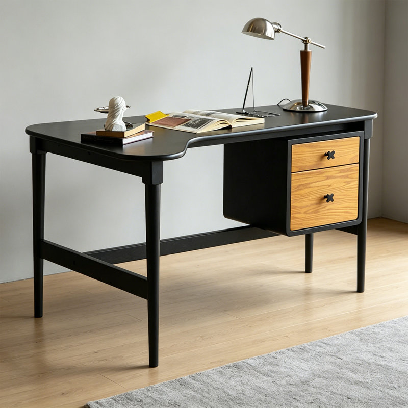 Bureau d'écriture en bois massif Retro Simple