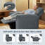 Fauteuil inclinable électrique, fauteuil inclinable rembourré avec ports USB-936778593