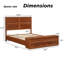 King Size Bed With 3D Geometric Headboard & Storage Bench - 4-Drawer Storage, Modern Bedroom Furniture-674231847-674231844