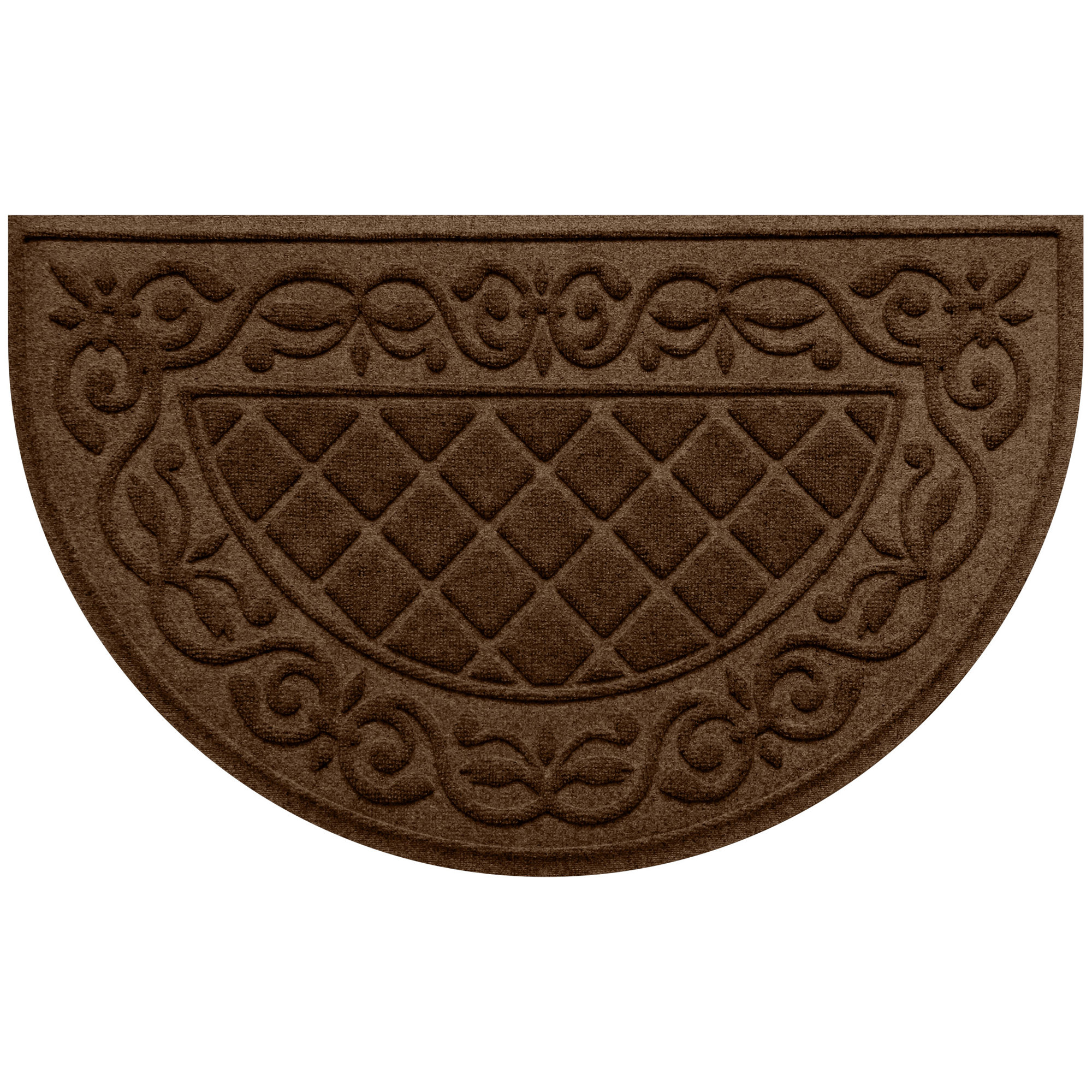 WaterHog Tristan 24 in. x 39 in. Indoor Outdoor Door Mat, Dark Brown