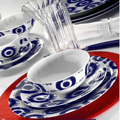 Porcelain China Dinnerware Set 24 Piece - Service for 6