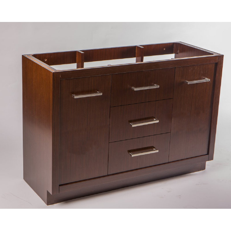 Lootens 48'' Double Bathroom Vanity with Ceramic Top