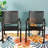 Argyri 6 - Person Stainless Steel Patio Dining Set Extendable Rectangular Table