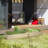 Wooden raised garden bed with self-draining bottom and liner-199200406