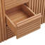 Meuble-lavabo double lavabo de 150 cm avec lavabo en résine SMC, caisson en MDF avec pieds en bois massif, charnières à fermeture douce et système de tiroirs dissimulés pour le rangement de la salle de bain.