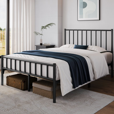 Birmati Minimalist Bed Frame with Headboard and Footboard