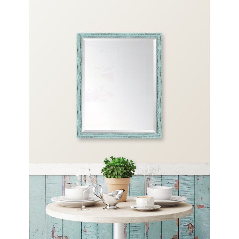 Miroir mural, H 39 po x l 27 po, Blanc