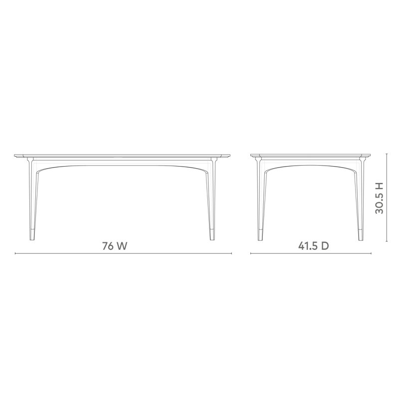 Bertram Dining Table, Soft Gray
