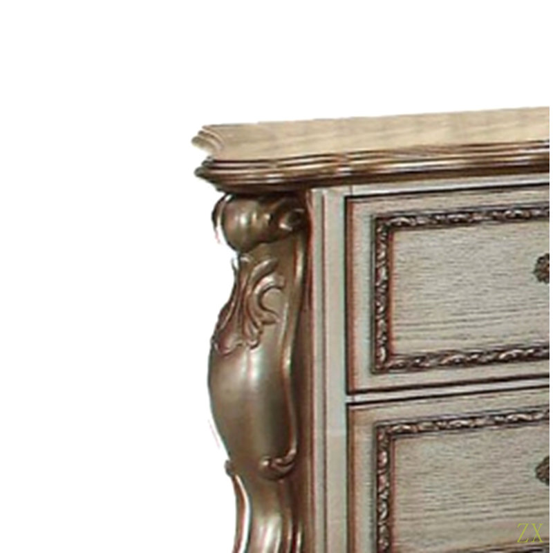 Table de chevet Dresdenpatina & Bone Finish