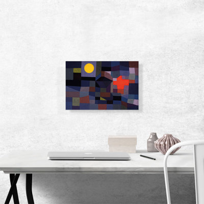 «Fire at Full Moon 1933» par Paul Klee - reproduction d'art sur toile tendue