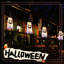 Ensemble de chapeau de sorcière fantôme d'Halloween (4 pièces) - interrupteurs indépendants, 3 modes de flash, 10 perles de lampe, décoration suspendue pour terrasse Eaves