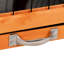 Grand lapin orange - Convient à plusieurs petits animaux de compagnie, plateaux amovibles, toit imperméable et roulant