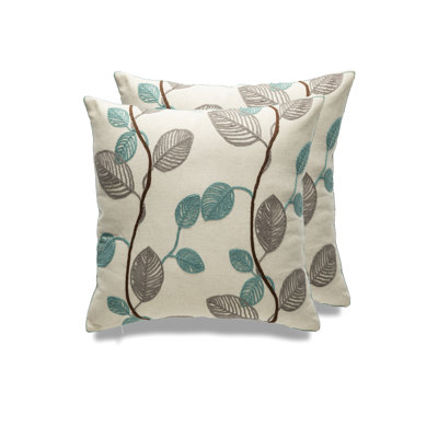Leaf Square Pillow Cover