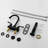 Dual Handle Swivel Spout Matte Black Stainless Steel Bathroom Faucet For Modern Style Lavatories
