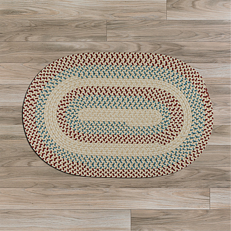 Tapis rouille / vert Carousel, Rectangle 3 pi x 5 pi