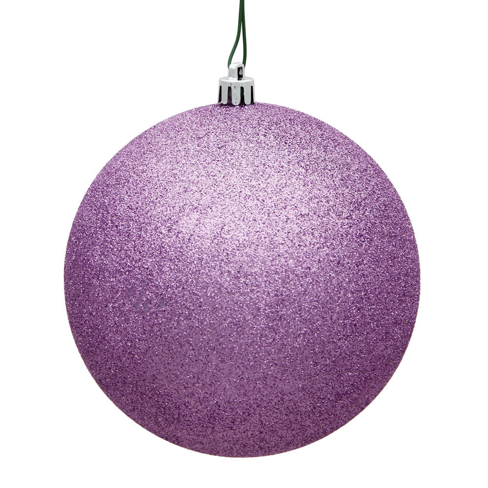 Holiday Décor Ball Ornament, 2.4" H x 2.4" W x 2.4" D, Orchid