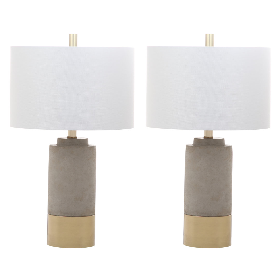 Choudhury Concrete Table Lamp (Set of 2) Ivy Bronx