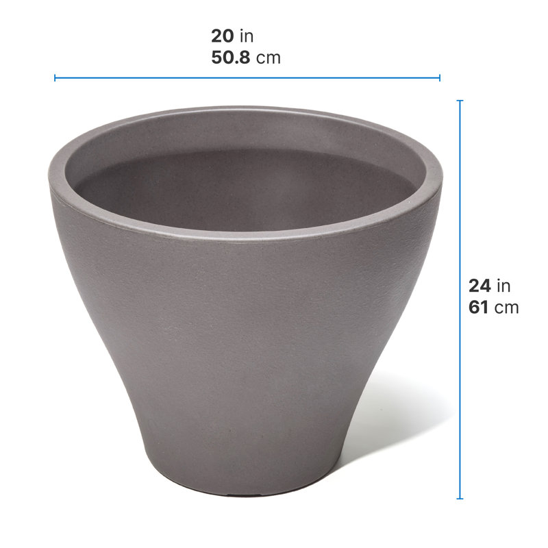 Fernway Self-Watering Plastic Planter, Dark Cedar, 2