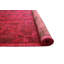 Tapis unique rose / noir noué à la main des années 2010 de 8 pi 3 po x 9 pi 10 po Retaj